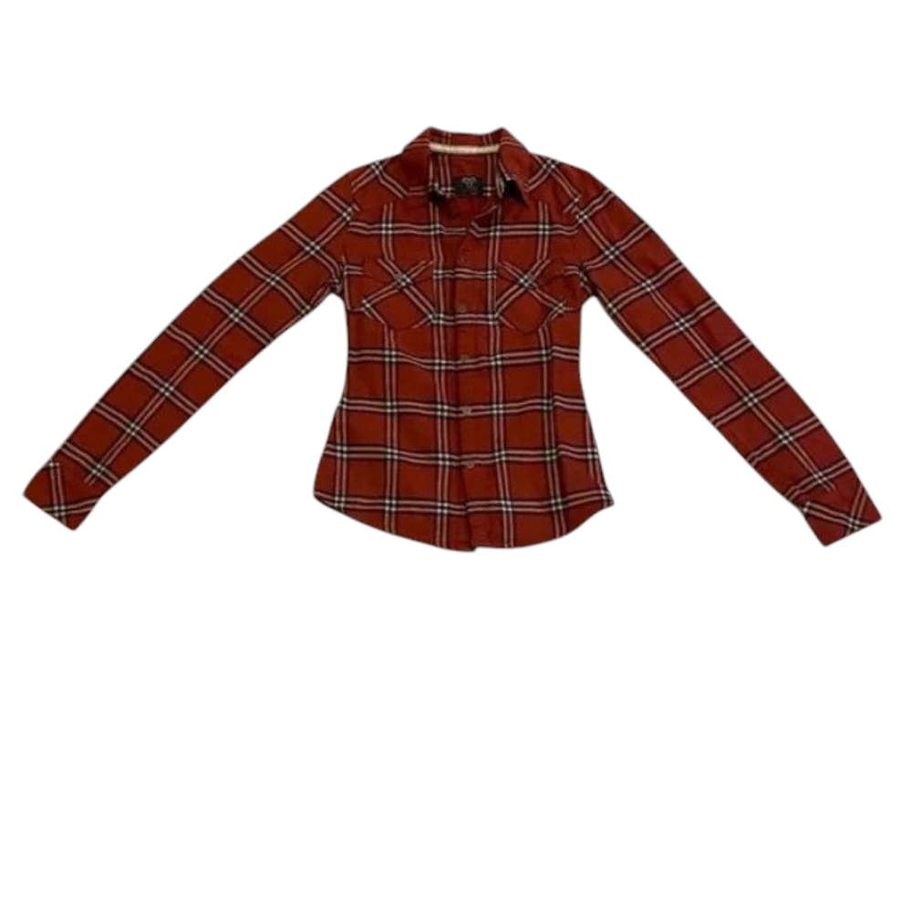 2 for $10 Aritzia TNA Plaid Button Down Shirt Size XXS